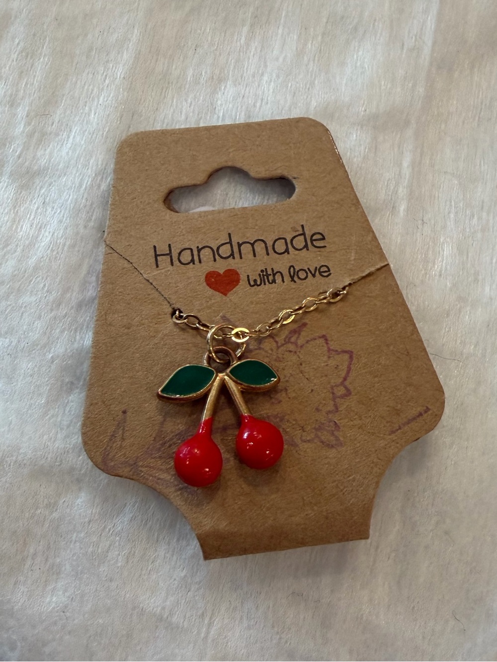 🍒CHRY SZN🍒 Gold Pendant Necklace